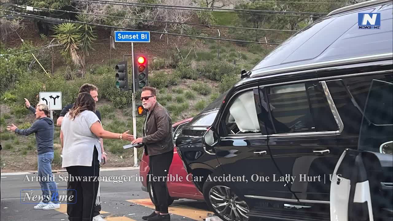 Arnold Schwarzenegger in terrible car accident, one lady hurt