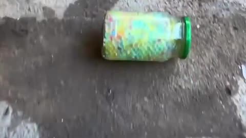 Glass bottles vs stairs