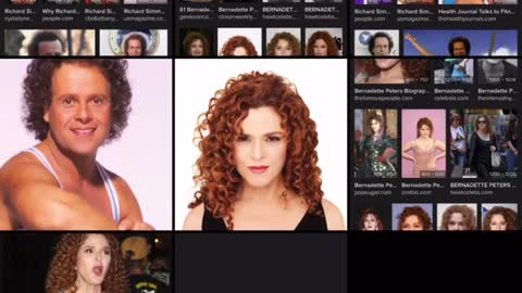 Richard Simmons & Bernadette Peters