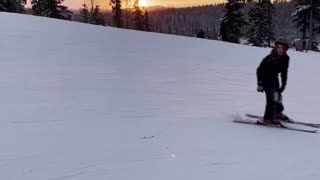Sunset at hilltop