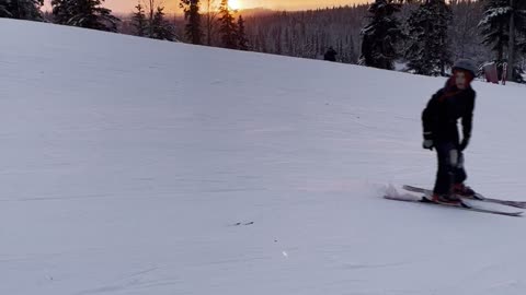 Sunset at hilltop