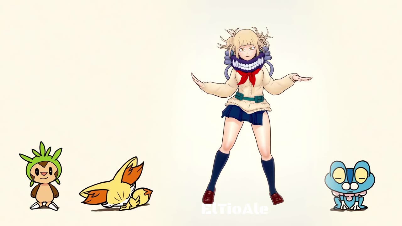 Toga My hero Academia Pokémon dancing POKÉDANCE #mmd #Tsuyu #Toga #bnha #mha