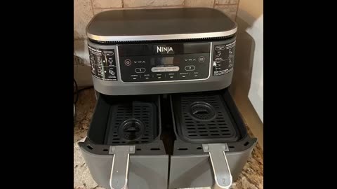 Ninja DZ201 Foodi 6-in-1 2-Basket Air Fryer with DualZone Technology, 8-Quart Capacity -Dark Gr...
