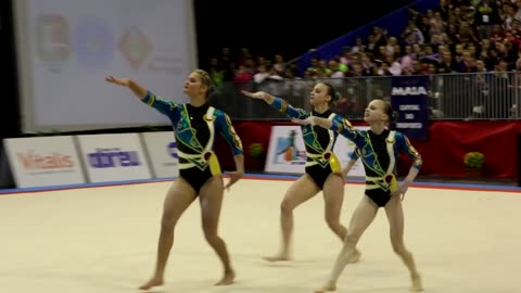 FIG Acro World Cup 2013 Maia - BEL W3 Sen Balance - Schollier, Van Betsbrugge and Van Overberghe