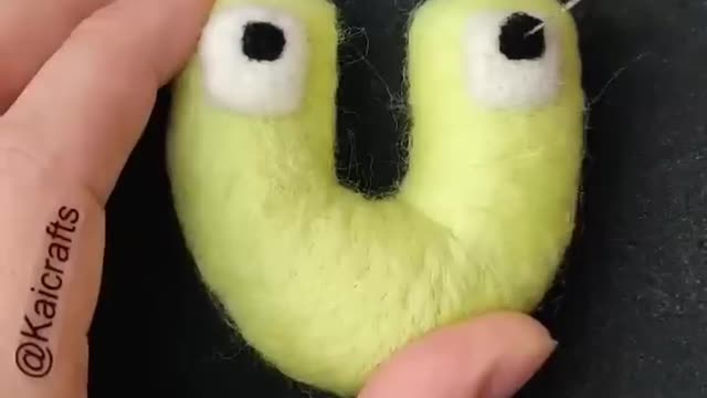 Alphabet Lore U Satisfying ASMR Needlefelt Art