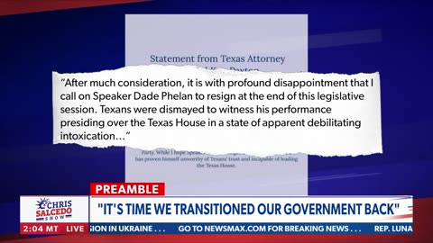 It's time we transitioned our government back: Chris Salcedo