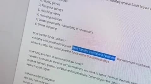 Online earning