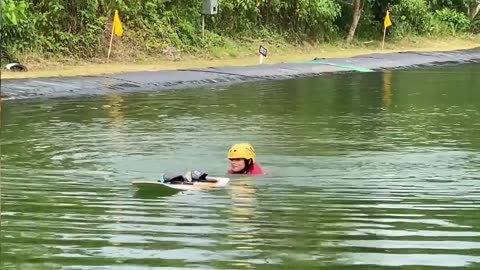 FIRST TIME WAKE BOARDING _ SIARGAO ISLAND PHILIPPINES