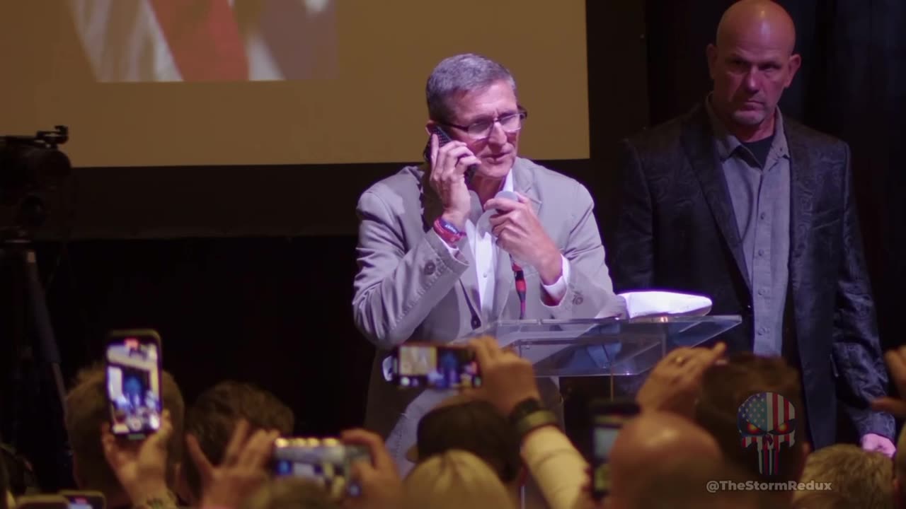 President Trump Tells General Mike Flynn that He's "Bringing Him Back" Live on Stage in Florida