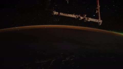 Earth view from space station