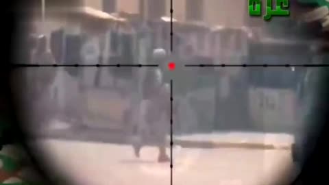 Iraq War Era , Coalition soldier hit by a sharpshooter