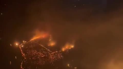 Hawaii Wildfires Seen From A Plane