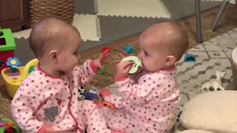Funny Babies Everyday Fights __ Hilarious Twins Baby Videos__
