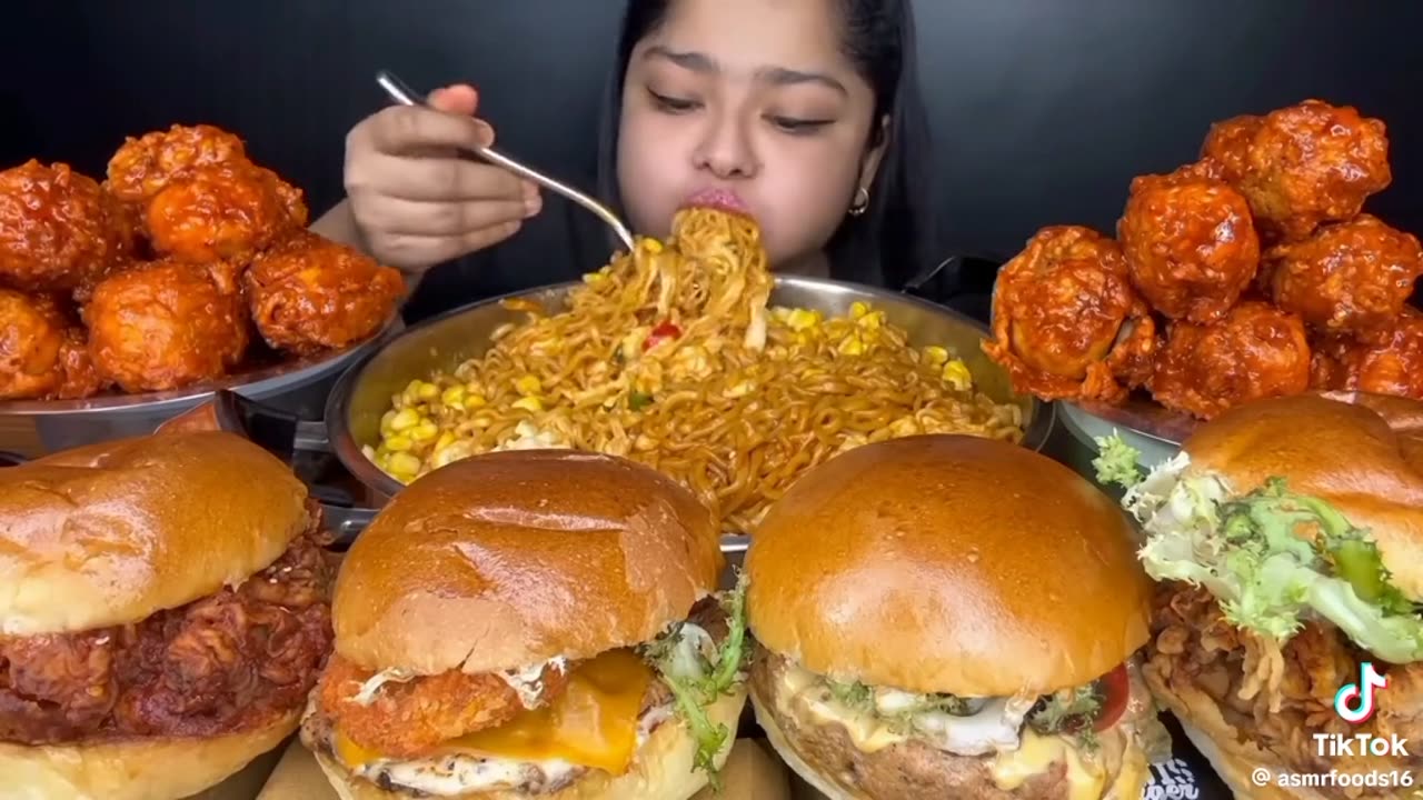 SPICY NOODLES AND WITH BURGER