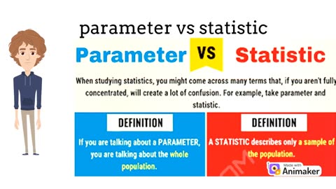 difference between paprameter and statistics