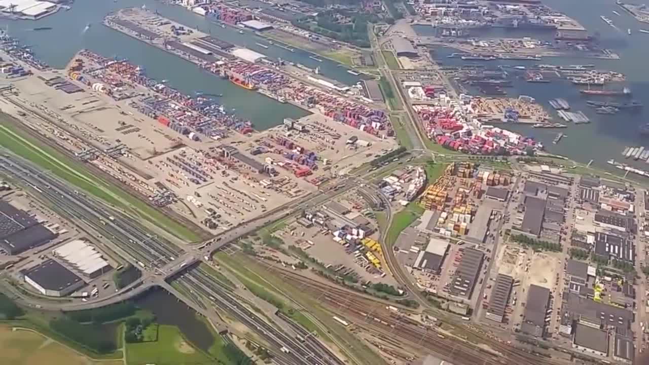 Landing Transavia 737 op Rotterdam Waanzinnige aanvliegroute