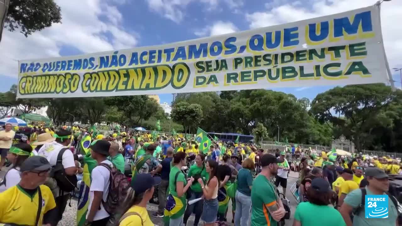 Las protestas bolsonaristas en Brasil continúan, aunque ahora con menor intensidad • FRANCE 24