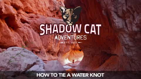 How to tie a webbing water knot for a rappelling anchor