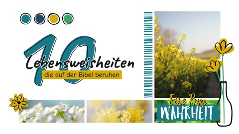 10 Lebensweisheiten, die auf der Bibel beruhen