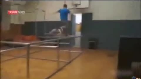 Injury funny parkour