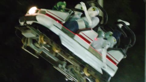 Launch into the Pool by a roller coaster