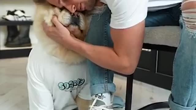 Getting me and my dog ready for the day | LADbible