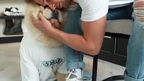 Getting me and my dog ready for the day | LADbible