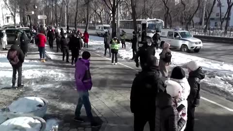 Russia detains protesters opposed to Ukraine invasion