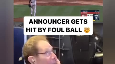 When a commentator gets into the game.