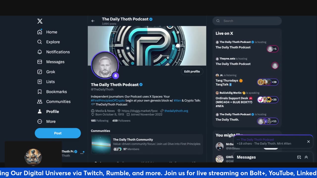 Xen #Crypto Talk: The Daily Thoth Podcast