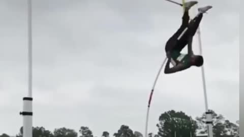 Pole vaulting can have the craziest outcomes 🤯