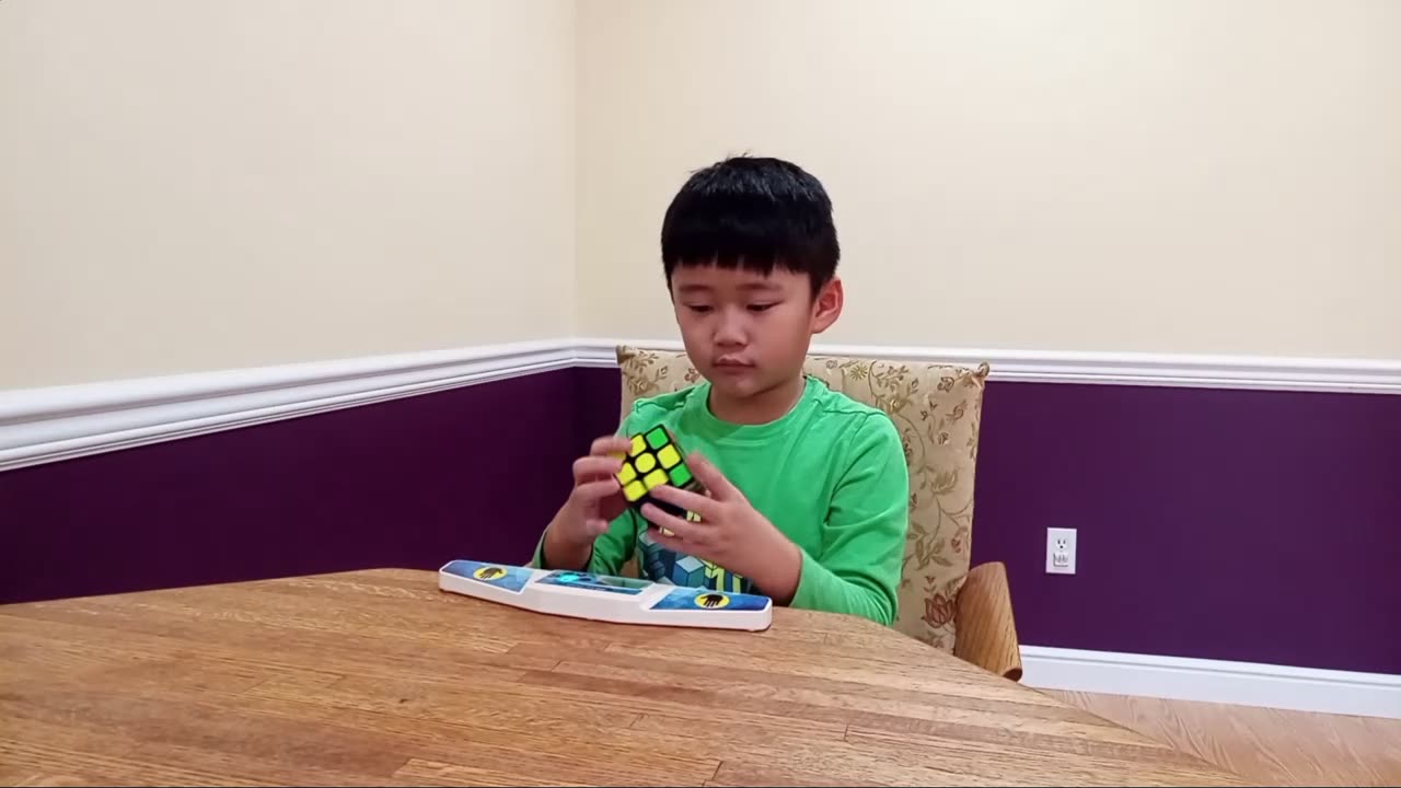 Ethan Solved 3x3 Rubik Cube In 54 Seconds
