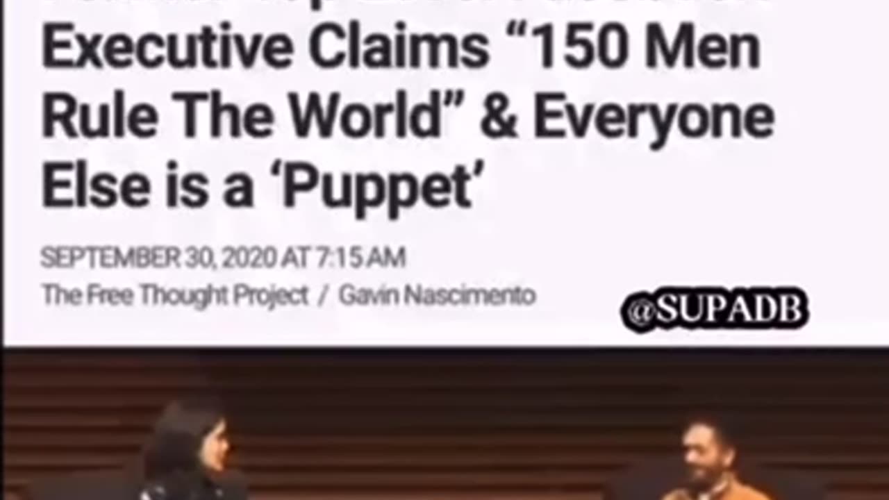 Top Facebook executive claims that there are 150 people that run the world.