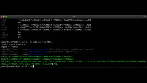 Open Source TODA files - Decentralized transfer of control