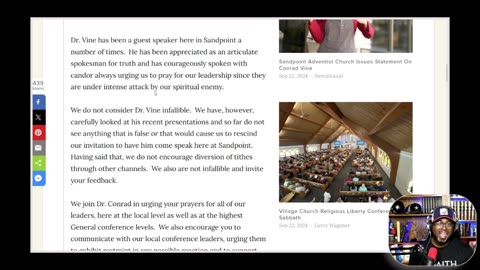 Dr. Conrad Vine's Powerful Sermon about the Advent Movement.