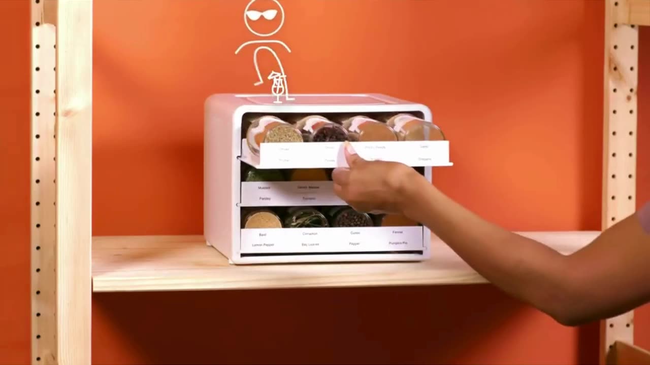 YouCopia SpiceStack Adjustable Spice Rack Organizer