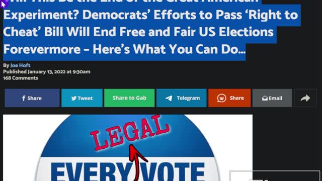 Dummycrats Trying To End Filibuster To Pass HR1 Which Expands CHEATING