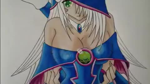Drawing Anime/Manga - Dark Magician Girl