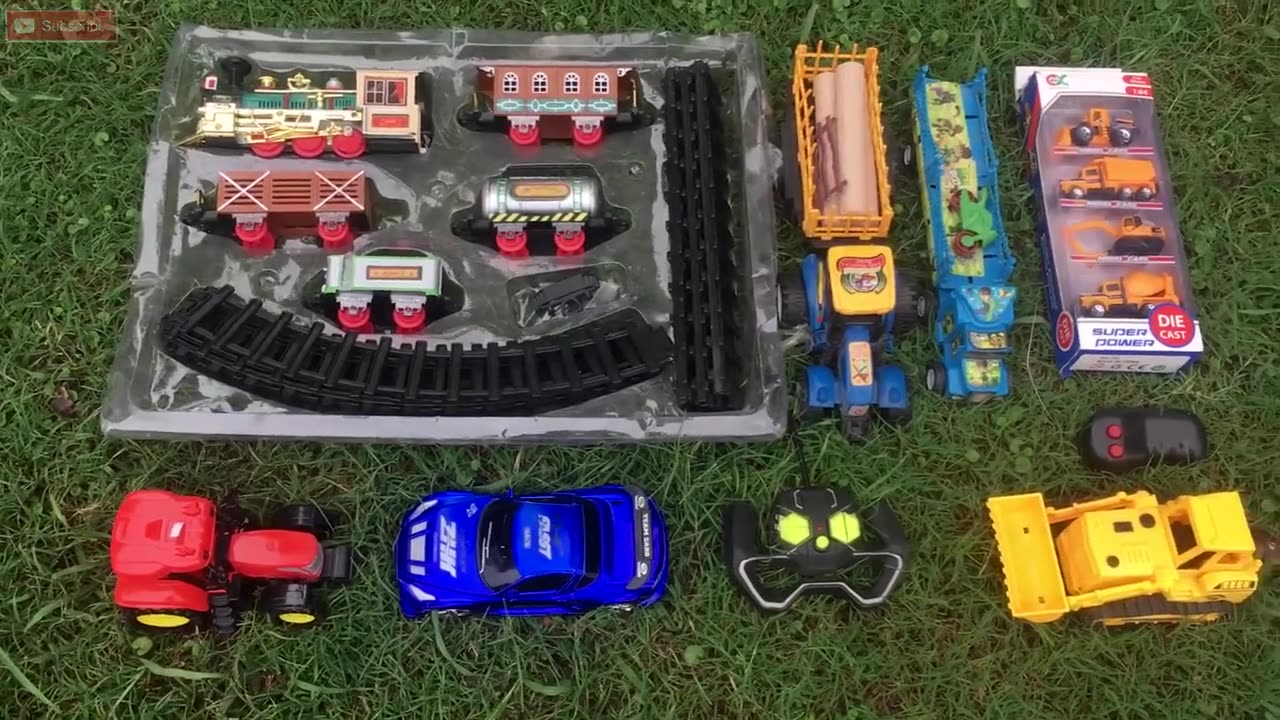 Unboxed & Reviewing Brand New Toy Vehicle Collection Train Set Farm Tractor Rc Car By Toyo Toys 🏎🚂🚜