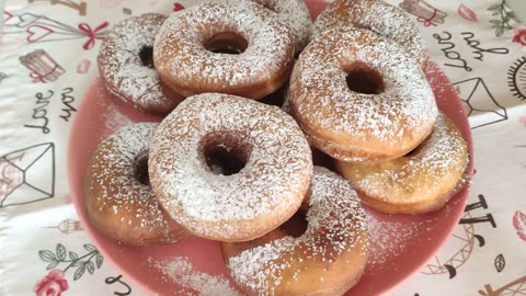 Incredibly fluffy yeast donuts for breakfast