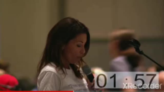 Angela Rigas at Oakland County, Michigan board meeting Aug. 2021