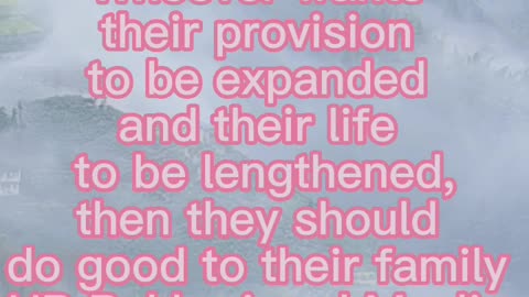 Islamic message about provision