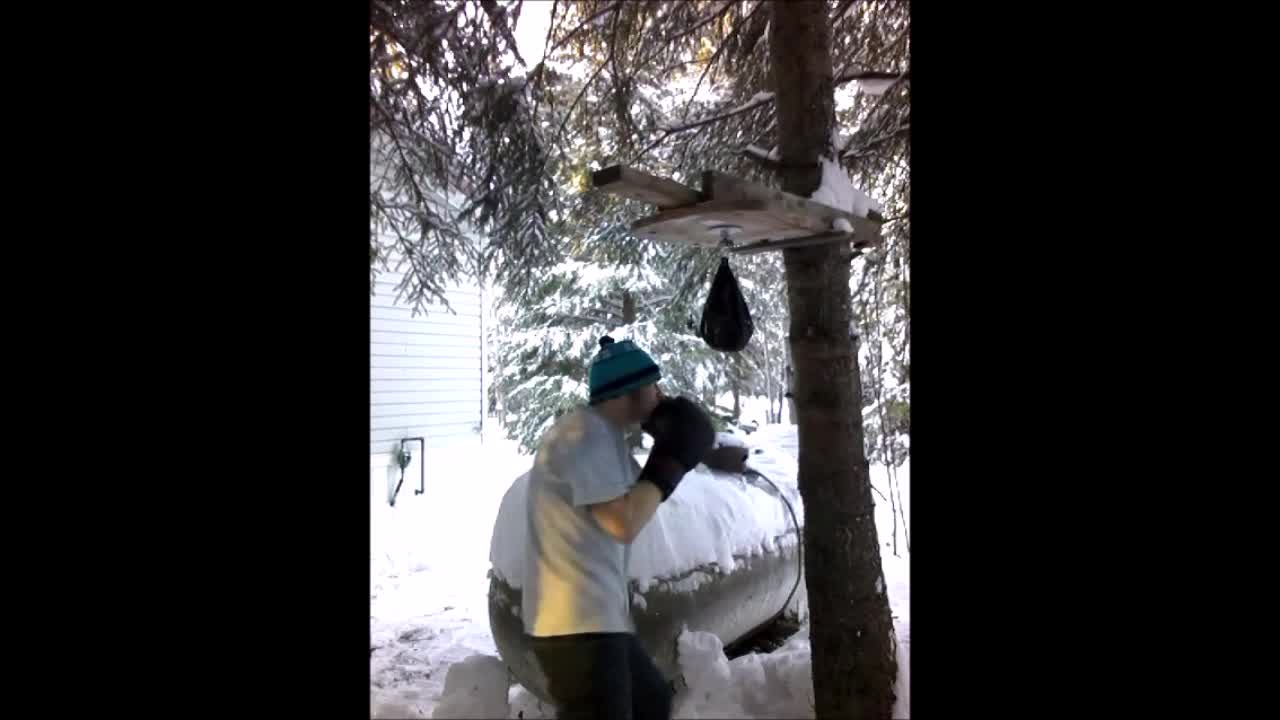 Hitting a tree for a bit