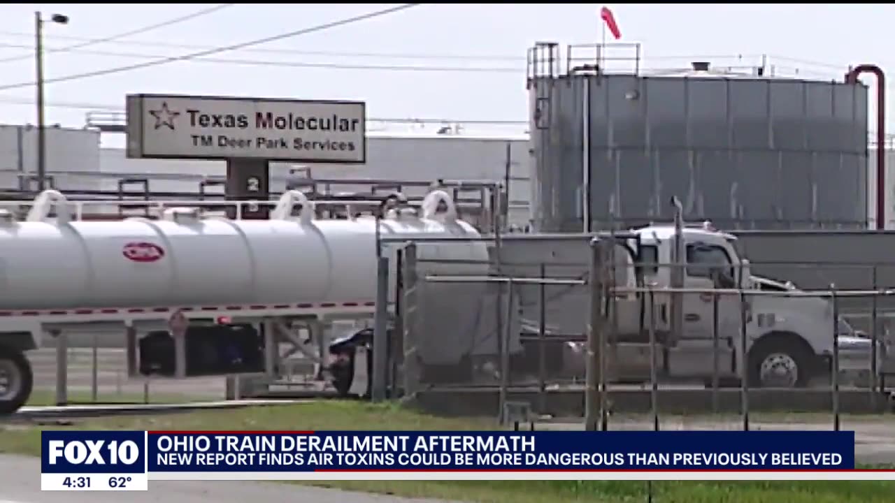Ohio Train Derailment: New report finds toxic chemicals in the air
