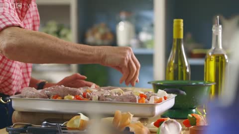Roasted Sausage Supper recipe - Mary Berry's Absolute