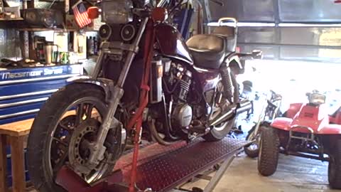 1984 Honda VF700C Magna new head gaskets Installed at www.MotorManiaGarage.com