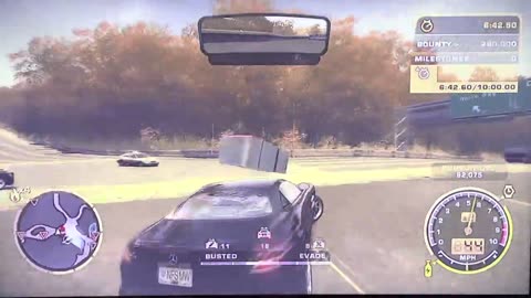 NFS Most Wanted 2005 Challenge Series Event 40 4th Try Ending(Xbox 360 HD)
