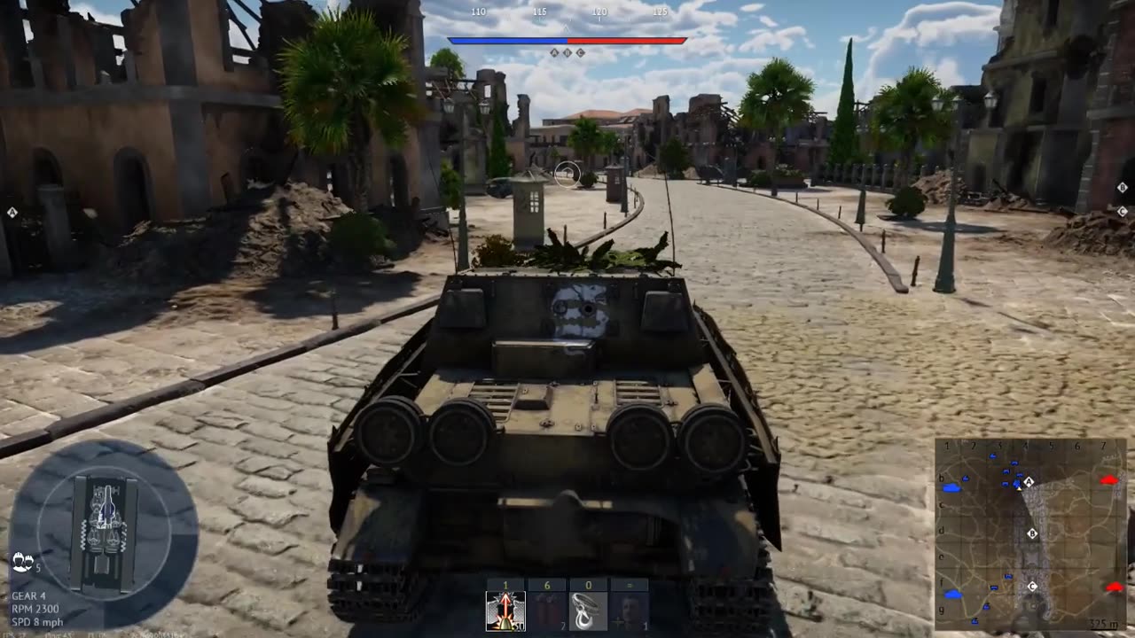 BRUUMMMMBAR THE GERMAN BUILDING DESTROYER AGAINST TANKS IN WAR THUNDER