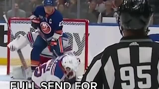 0166Started with a hit, ended with a goal 🤷 #hockey #sports #rangers #newyork #beastmode