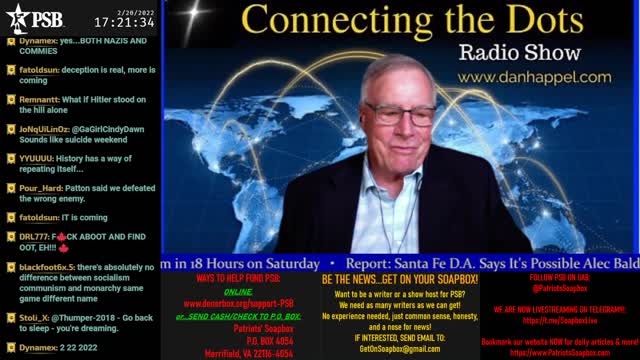 2022-02-20 16:00 EST - Connecting the Dots: with Dan Happel